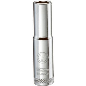 DeWalt Metric Deep Socket, 6-Point, 1/4 In. Drive, 7mm - DWMT86095OSP DeWalt Metric Deep Socket, 6-Point, 1/4 In. Drive, 7mm - DWMT86095OSP