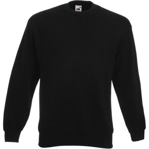 (S, Black) Fruit of the Loom Mens Classic 80/20 Set-in Sweatshirt (S, Black) Fruit of the Loom Mens Classic 80/20 Set-in Sweatshirt