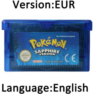 Maxpower (EUR- Sapphire) Pokemon Game Card English Language Emerald Sapphire Series NDSL Maxpower (EUR- Sapphire) Pokemon Game Card English Language Emerald Sapphire Series NDSL