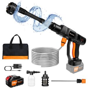YouseaHome (Orange/Black) 21V Cordless Pressure Washer Portable Power Washer with 3.0Ah Bat YouseaHome (Orange/Black) 21V Cordless Pressure Washer Portable Power Washer with 3.0Ah Bat