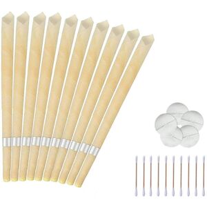 Unbranded Natural Organic 100% Beeswax Hopi Ear Candles With Safety Disc Unbranded Natural Organic 100% Beeswax Hopi Ear Candles With Safety Disc