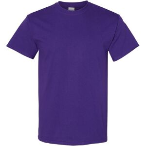 (L, Purple) Gildan Mens Heavy Cotton Short Sleeve T-Shirt (L, Purple) Gildan Mens Heavy Cotton Short Sleeve T-Shirt