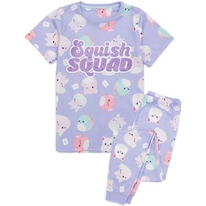 (6-7 Years) Squishmallows Short Sleeve Long Leg Pyjama Set (Unisex Kids Purple) (6-7 Years) Squishmallows Short Sleeve Long Leg Pyjama Set (Unisex Kids Purple)