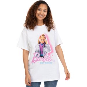 (X-Large) Barbie Short Sleeved T-Shirt (Womens White) (X-Large) Barbie Short Sleeved T-Shirt (Womens White)