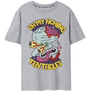 (Large) SpongeBob SquarePants Short Sleeved T-Shirt (Mens Grey) (Large) SpongeBob SquarePants Short Sleeved T-Shirt (Mens Grey)