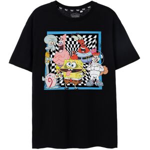 (XX-Large) SpongeBob SquarePants Short Sleeved T-Shirt (Mens Black) (XX-Large) SpongeBob SquarePants Short Sleeved T-Shirt (Mens Black)