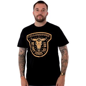 (Large) Yellowstone Short Sleeved T-Shirt (Mens Black) (Large) Yellowstone Short Sleeved T-Shirt (Mens Black)
