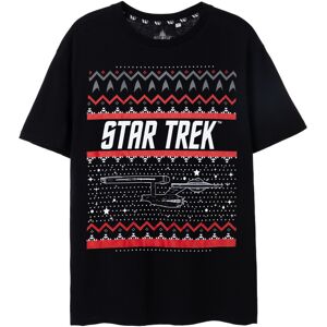 (Medium) Star Trek Short Sleeved T-Shirt (Mens Black) (Medium) Star Trek Short Sleeved T-Shirt (Mens Black)