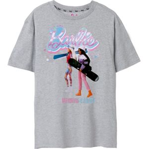 (XX-Large) Barbie Short Sleeved T-Shirt (Womens Grey) (XX-Large) Barbie Short Sleeved T-Shirt (Womens Grey)