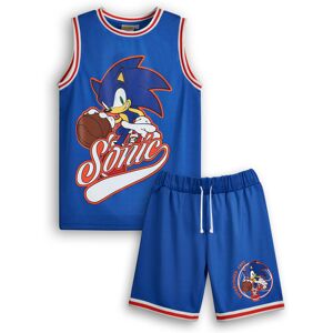 (7-8 Years) Sonic the Hedgehog 2 Piece Basketball Set (Boys Blue) (7-8 Years) Sonic the Hedgehog 2 Piece Basketball Set (Boys Blue)