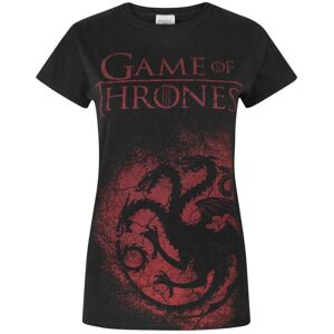 (Small) Game of Thrones Short Sleeved T-Shirt (Womens Black) (Small) Game of Thrones Short Sleeved T-Shirt (Womens Black)
