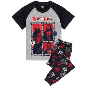 (5-6 Years) WWE Pyjamas For Boys Kids Wrestle Mania Grey Red T Shirt Trousers (5-6 Years) WWE Pyjamas For Boys Kids Wrestle Mania Grey Red T Shirt Trousers