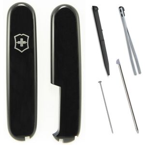 (black) Genuine Victorinox 91mm replacement Scales Kit With Spares Tweezer Tooth (black) Genuine Victorinox 91mm replacement Scales Kit With Spares Tweezer Tooth