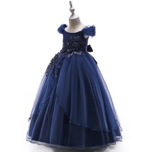 Xcsgsra (Blue, 5-6Years) Kids Girls applique princess dress Party gown UK Xcsgsra (Blue, 5-6Years) Kids Girls applique princess dress Party gown UK