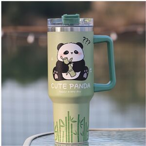 MDSRJONE (Panda Green) Stainless Steel Insulated Tumbler With Handle,Portable Vacuum Insu MDSRJONE (Panda Green) Stainless Steel Insulated Tumbler With Handle,Portable Vacuum Insu