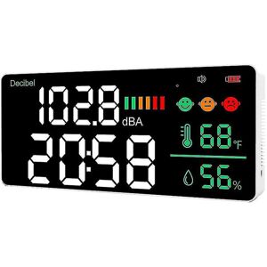 Unbranded Decibel Meter Wall Hanging Sound Level Meter 30-130db Range 11 Inch Led Display Unbranded Decibel Meter Wall Hanging Sound Level Meter 30-130db Range 11 Inch Led Display
