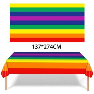 nobrand (1pcs tablecloth) Disposable tableware rainbow party birthday party tissue dinne nobrand (1pcs tablecloth) Disposable tableware rainbow party birthday party tissue dinne