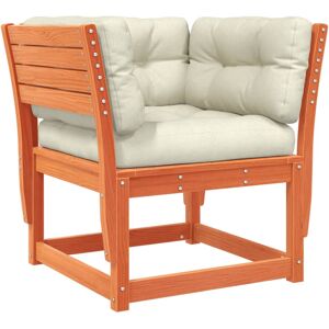 vidaXL Garden Sofa Armrest with Cushions Sofa Couch Wax Brown Solid Wood Pine vidaXL Garden Sofa Armrest with Cushions Sofa Couch Wax Brown Solid Wood Pine