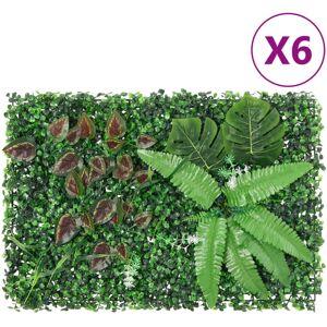 vidaXL Artificial Plant Fence 6 pcs Green - Garden Privacy Screen vidaXL Artificial Plant Fence 6 pcs Green - Garden Privacy Screen