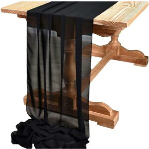 nobrand (30X300cm, Black) Sage Green Chiffon Table Runner Gauze Rustic Sheer Table Decor nobrand (30X300cm, Black) Sage Green Chiffon Table Runner Gauze Rustic Sheer Table Decor