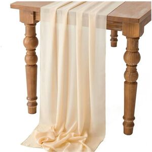 nobrand (70x1000cm, Apricot) Sage Green Chiffon Table Runner Gauze Rustic Sheer Table De nobrand (70x1000cm, Apricot) Sage Green Chiffon Table Runner Gauze Rustic Sheer Table De