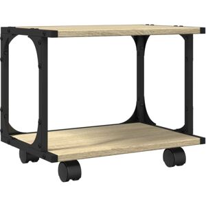 vidaXL Printer Stand 2-Tier Office Printer Table Sonoma Oak Engineered Wood vidaXL Printer Stand 2-Tier Office Printer Table Sonoma Oak Engineered Wood