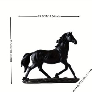 XYLFLY (Black) Modern Running Horse Statue - Creative Resin Animal Sculpture for Home D XYLFLY (Black) Modern Running Horse Statue - Creative Resin Animal Sculpture for Home D
