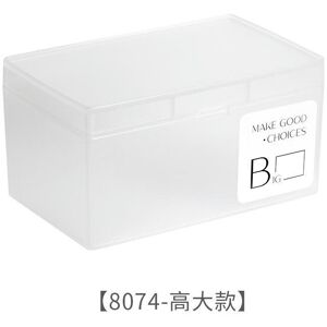nobrand (High model) Wholesale Plastic Transparent Plastic Desktop Storage Box With Labe nobrand (High model) Wholesale Plastic Transparent Plastic Desktop Storage Box With Labe