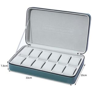 nobrand (Green 12 -bit watch pillow bag, standard) Portable Dust Watch Storage Box Zippe nobrand (Green 12 -bit watch pillow bag, standard) Portable Dust Watch Storage Box Zippe