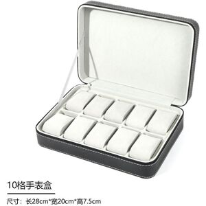 nobrand (Black 10 -bit watch pillow bag, standard) Portable Dust Watch Storage Box Zippe nobrand (Black 10 -bit watch pillow bag, standard) Portable Dust Watch Storage Box Zippe