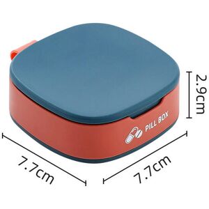 nobrand (blue, One pretend) Popular Box Portable Mini -Small Pill Box 7 -Day Medicine Sm nobrand (blue, One pretend) Popular Box Portable Mini -Small Pill Box 7 -Day Medicine Sm