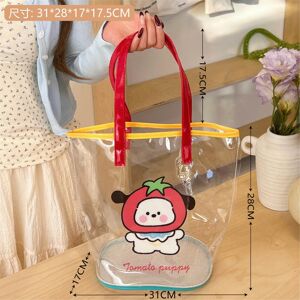 nobrand (4#Tomato puppy) INS Summer Girl Jelly Bag Cartoon Cartoon Pumage Pumage Shoulde nobrand (4#Tomato puppy) INS Summer Girl Jelly Bag Cartoon Cartoon Pumage Pumage Shoulde