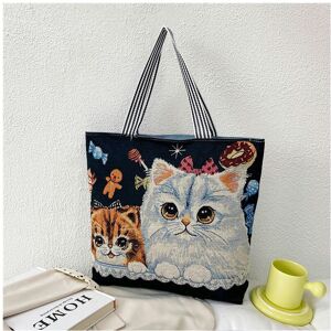 nobrand (Black cat) Wholesale Tot Bag 2024 New Trendy National Wind Bag Shopping Bag Car nobrand (Black cat) Wholesale Tot Bag 2024 New Trendy National Wind Bag Shopping Bag Car