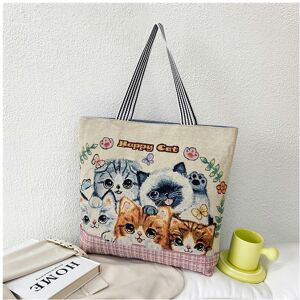 nobrand (Pink cat) Wholesale Tot Bag 2024 New Trendy National Wind Bag Shopping Bag Cart nobrand (Pink cat) Wholesale Tot Bag 2024 New Trendy National Wind Bag Shopping Bag Cart