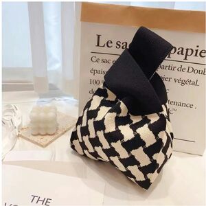 nobrand (Chibirdi-Black, 20*35) Net Red Trendy Handbag Female Knitted Woolen Barrel Buck nobrand (Chibirdi-Black, 20*35) Net Red Trendy Handbag Female Knitted Woolen Barrel Buck