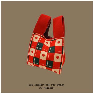 nobrand (Red square love) 2024 Niche Design Girl Carey Color Sweet Sweet Pack Female Sho nobrand (Red square love) 2024 Niche Design Girl Carey Color Sweet Sweet Pack Female Sho