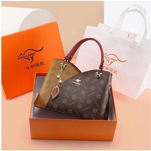 nobrand (Wine red (gift box+handbag)) Mother's Day Gift Mother's Bag Middle -Aged Handbo nobrand (Wine red (gift box+handbag)) Mother's Day Gift Mother's Bag Middle -Aged Handbo