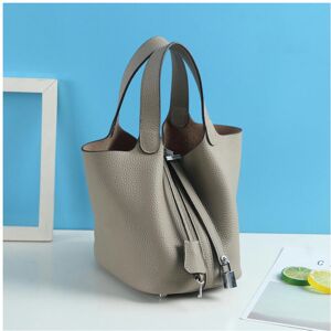 nobrand (Elephant gray (head layer cowhide), small) New Litchi Pattern Casual Dish, Bag nobrand (Elephant gray (head layer cowhide), small) New Litchi Pattern Casual Dish, Bag