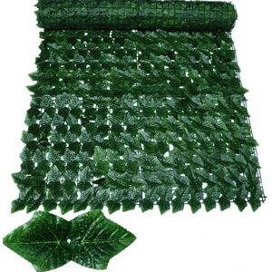 nobrand (50X200cm, Dark Green Grape) 50X200cm Artificial Ivy Hedge Green Leaf Fence Pane nobrand (50X200cm, Dark Green Grape) 50X200cm Artificial Ivy Hedge Green Leaf Fence Pane
