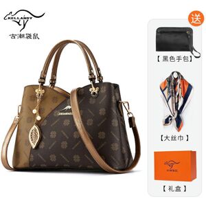 nobrand (Bronze (handbag+scarf+gift box)) Mother's Day Gift Mother's Bag Middle -Aged Ha nobrand (Bronze (handbag+scarf+gift box)) Mother's Day Gift Mother's Bag Middle -Aged Ha