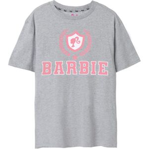 (X-Large) Barbie Short Sleeved T-Shirt (Womens Grey) (X-Large) Barbie Short Sleeved T-Shirt (Womens Grey)