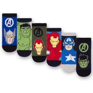 (9-12 UK) Marvel Avengers Character Calf Socks Set of 6 (Boys Multicoloured) (9-12 UK) Marvel Avengers Character Calf Socks Set of 6 (Boys Multicoloured)