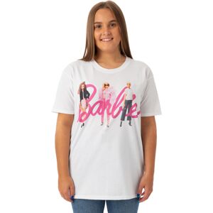 (X-Large) Barbie Short Sleeved T-Shirt (Womens White) (X-Large) Barbie Short Sleeved T-Shirt (Womens White)