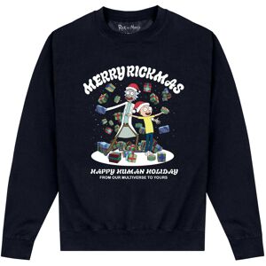 (M, Black) Rick And Morty Unisex Adult Christmas Sweatshirt (M, Black) Rick And Morty Unisex Adult Christmas Sweatshirt