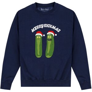 (L, Navy) Rick And Morty Unisex Adult Pickle Rick Christmas Sweatshirt (L, Navy) Rick And Morty Unisex Adult Pickle Rick Christmas Sweatshirt