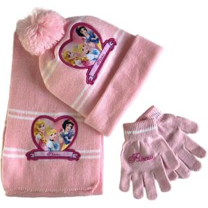 Unbranded (Princess 1) 3pcs Kids Boys Girls Princess Elsa Sofia Minnie Winter Warm Knitted Unbranded (Princess 1) 3pcs Kids Boys Girls Princess Elsa Sofia Minnie Winter Warm Knitted