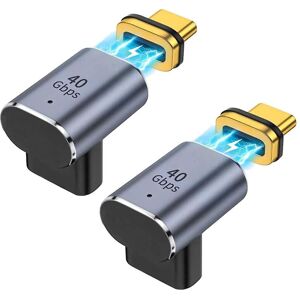 Unbranded 2 Pcs Usb C Magnetic Adapter 40gbps, 24 Pin Usb Adapter,pd100w ,8k@60hz,type-c E Unbranded 2 Pcs Usb C Magnetic Adapter 40gbps, 24 Pin Usb Adapter,pd100w ,8k@60hz,type-c E
