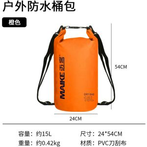 Unbranded (15L orange red (IPX heavy rain grade) shoulders, Default) Outdoor Waterproof Bo Unbranded (15L orange red (IPX heavy rain grade) shoulders, Default) Outdoor Waterproof Bo