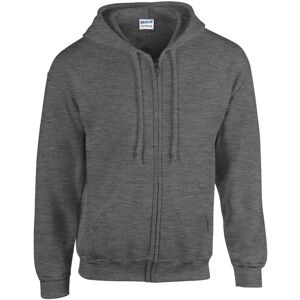 (XXL, Dark Heather) Gildan Mens Heavy Blend Full Zip Hoodie (XXL, Dark Heather) Gildan Mens Heavy Blend Full Zip Hoodie