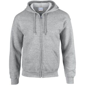 (5XL, Sports Grey) Gildan Mens Heavy Blend Full Zip Hoodie (5XL, Sports Grey) Gildan Mens Heavy Blend Full Zip Hoodie